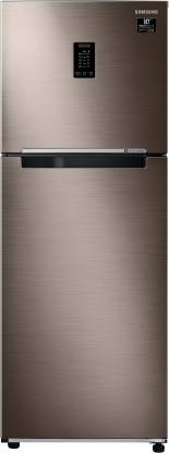 Samsung 336 L Frost Free Double Door 2 Star (2020) Refrigerator with Curd Maestro (Luxe Brown, RT37T4632DX/HL)