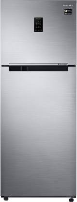 Samsung 386 L Frost Free Double Door 2 Star (2020) Convertible Refrigerator with Curd Maestro (Refined Inox, RT42T5C38S9/TL)