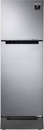 Samsung 253 L Frost Free Double Door 2 Star (2020) Refrigerator with Base Drawer (Refined Inox(Matt DOI Metal), RT28T3122S9/HL)