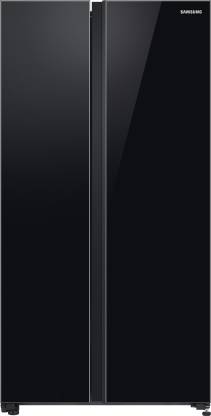 Samsung 700 L Frost Free Side by Side Refrigerator (Black, RS72R50112C/TL)
